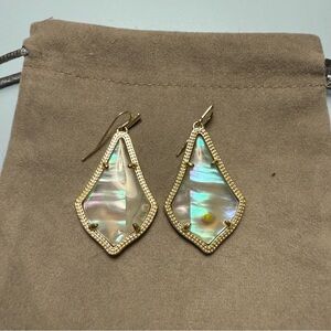Kendra Scott Gold Alex Mother of Pearl Earrings